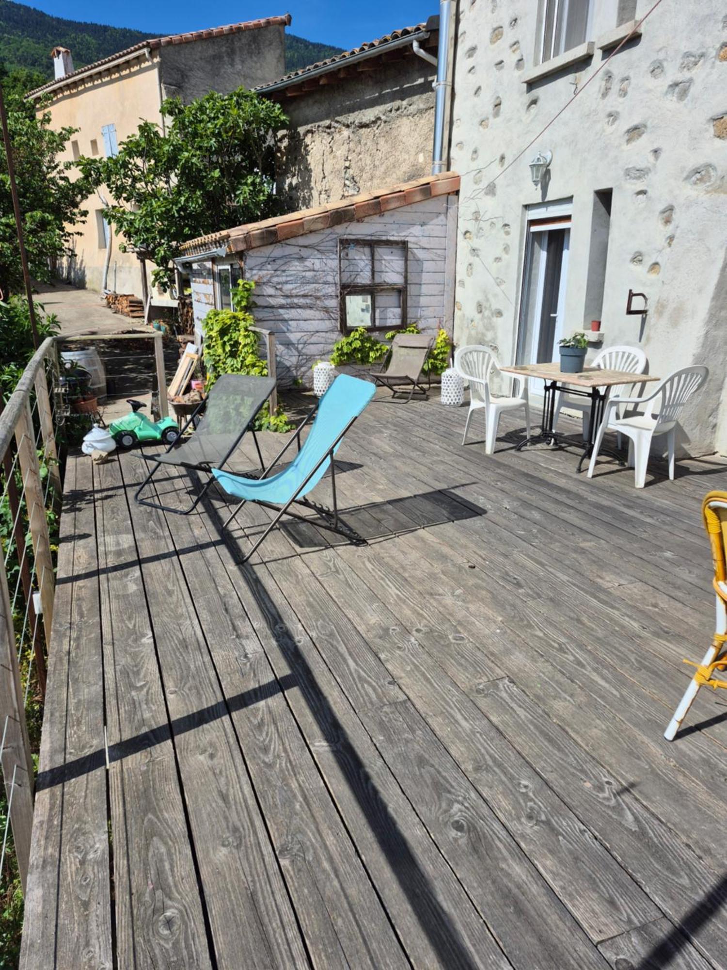 Grande Terrasse Avec Vue Entre Mediterranee Et Pays Cathare Cailla Exterior photo