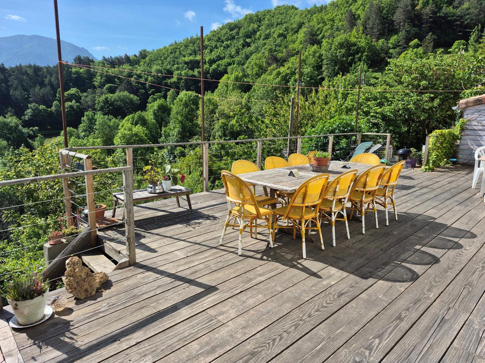 Grande Terrasse Avec Vue Entre Mediterranee Et Pays Cathare Cailla Exterior photo