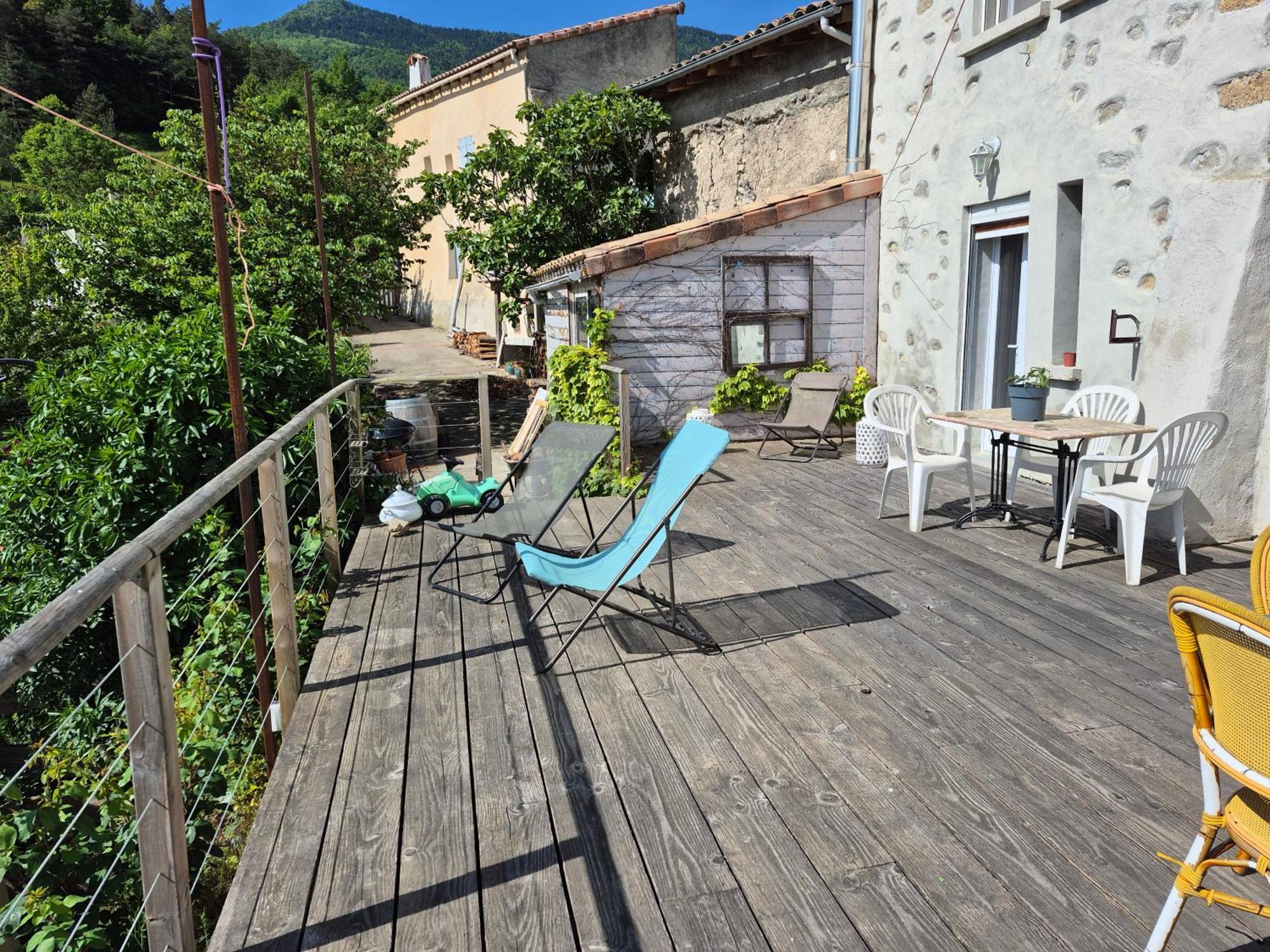 Grande Terrasse Avec Vue Entre Mediterranee Et Pays Cathare Cailla Exterior photo